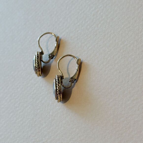 Vintage crystal earrings A847 - Picture 4 of 5